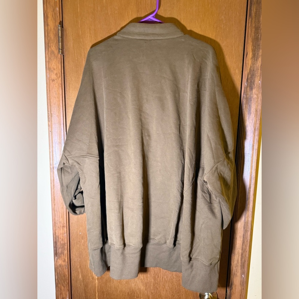 NWT Women's Brown Zip-Up Sweater Size XL - Picture 4 of 5